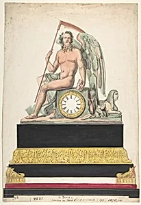 Design for Clock by Anonymous, French, 19th century