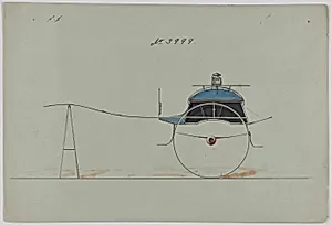 Design for Dog Cart or 2 Wheeler, no. 3999 by Brewster & Co.|Herman Stahmer
