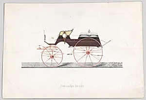 Design for Dos-A-Dos Phaeton Carriage by Anonymous, French, 19th century|A. Dick & Co.