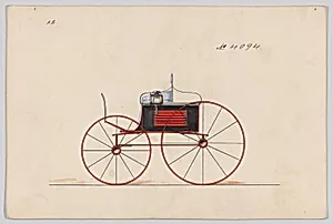 Design for Dos-a-dos Phaeton, no. 4094 by Brewster & Co.|Herman Stahmer