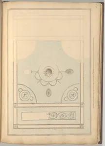 Design for Drawing Room Ceiling, Castlecoole, County Fermanagh, Ireland