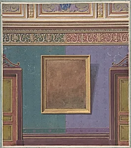 Design for Elevation of the Duchess of Newcastle's Bedroom, Hôtel Hope by Jules-Edmond-Charles Lachaise|Eugène-Pierre Gourdet