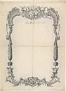 Design for Frame with Trees and Trellises