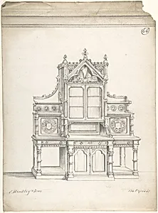 Design for Gothic Sideboard