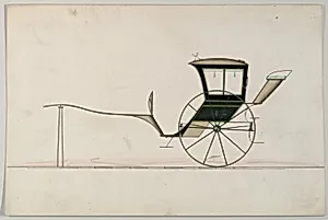 Design for Hansom Cab (unnumbered) by Brewster & Co.