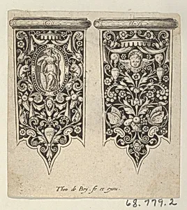 Design for Knife Handles, from Mansches de Coutiaus