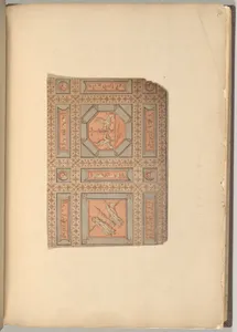 Design for Lobby Ceiling after Piranesi, Chamber Story, Castlecoole, County Fermanagh, Ireland