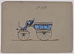 Design for Omnibus or Wagonette, no. 3840 by Brewster & Co.