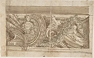 Design for Part of a Decorated Cornice