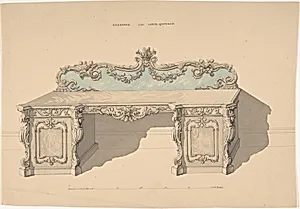 Design for Sideboard, Louis Quatorze Style