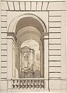 Design for Stable Arches, Hôtel Candamo by Jules-Edmond-Charles Lachaise|Eugène-Pierre Gourdet