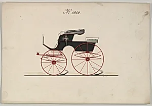 Design for Stanhope Phaeton, no. 1060 by Brewster & Co.