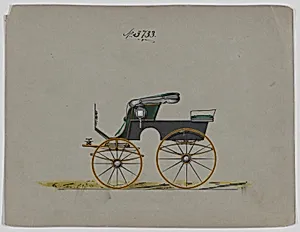 Design for Stanhope Phaeton, no. 3733 by Brewster & Co.
