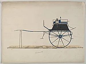 Design for Tandem Cart (unnumbered) by Brewster & Co.