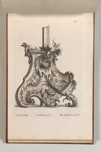Design for the Base of a Crucifix, Plate 4 from: 'Neü inventierte Crucifix= Stöcke'