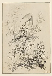 Design for the "Cahier de Balençoires Chinoises" by Jean Pillement