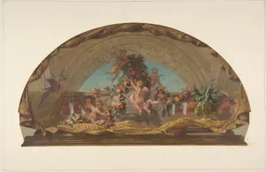 Design for the Decoration of a Lunette on the Staircase, Hôtel de Pless, Berlin