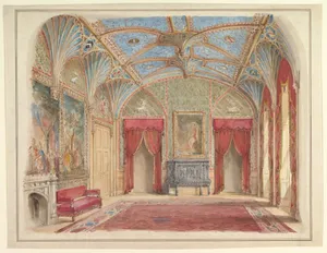 Design for the Decoration of the Drawing Room at Eastnor Castle, Hertfordshire