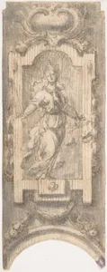 Design for the Decoration over an Arch with the Personification of Justice