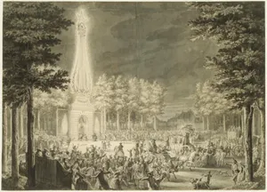 Design for the Engraving "Réjouissances du Peuple . . . à Reims le 27 aout 1765"
