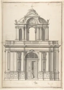 Design for the façade of a building