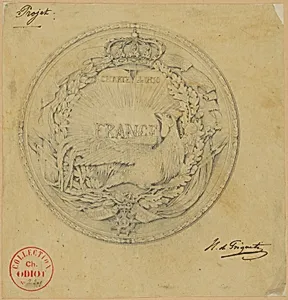Design for the Medal to Commemorate the Charter of 1830 by Henri-Baron de Triqueti