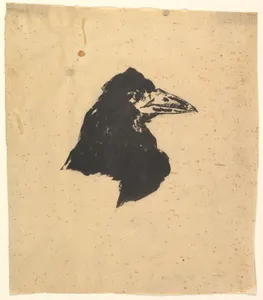 Design for the poster and cover for The Raven by Edgar Allan Poe