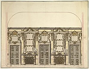 Design for the Salon of the Pleasure Pavilion, Favorita, at Ludwigsburg, 1718 by Donato Giuseppe Frisoni