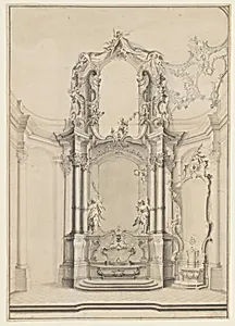 Design for the Transeptal Altars in the Klosterkirche Zwiefalten by Johann Michael Feichtmayr