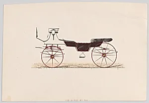Design for Vis-A-Vis Carriage by Anonymous, French, 19th century