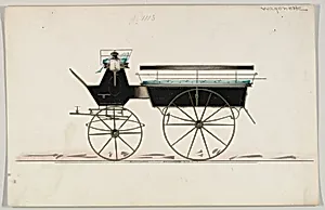 Design for Wagonette, no. 1113 by Brewster & Co.