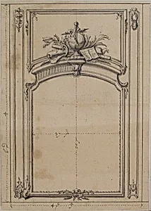 Design for Wall Paneling by Anonymous, French, 18th century