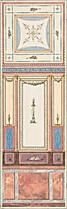 Design for Wall Paneling and Ceiling in Pompeiian Style, The Deepdene, Dorking, Surrey by Jules-Edmond-Charles Lachaise|Eugène-Pierre Gourdet