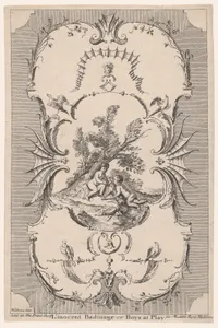 Design for Wallpaper "L'Innocent Badinage, or Boys at Play"