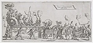 Design of the triumphal chariot of the Virtues