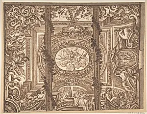 Designs for a Ceiling by Anonymous, Italian, Roman-Bolognese, 17th century