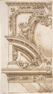 Designs for an Overdoor Decoration (recto); Various Sketches (verso)
