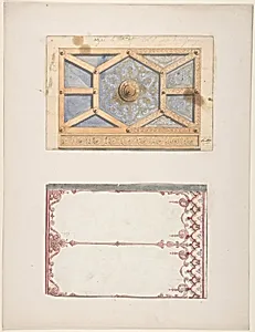 Designs for Ceiling and Wall Decoration for Monsieur Lecomte de la Grange by Jules-Edmond-Charles Lachaise|Eugène-Pierre Gourdet