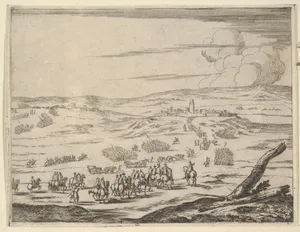 Despite the Corageous Opposition of the Germans and the Spanish, Francesco I d'Este, at the Head of his Armies, Arrives at the Piazza di Valeneza, from L'Idea di un Principe ed Eroe Cristiano in Francesco I d'Este, di Modena e Reggio Duca VIII [...]