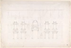 Detail study for the façade of Milan cathedral