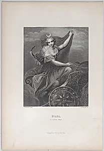 Diana on her chariot by Selmar Hess|Correggio (Antonio Allegri)|Albert Henry Payne