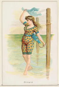 Dinard, from the Beautiful Bathers series (N192) issued by Wm. S. Kimball & Co.