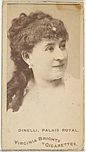 Dinelli, Palais Royal, from the Actors and Actresses series (N45, Type 1) for Virginia Brights Cigarettes by Allen & Ginter