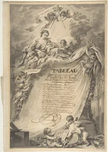 Diploma for the Freemasons of Bordeaux, after François Boucher