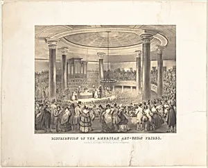 Distribution of the American Art Union Prizes, at the Tabernacle, Broadway, December 24, 1847 by John P. Ridner|Tompkins Harrison Matteson|Davignon|Sarony & Major