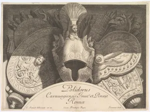 Divers Trophées (Weapon Trophies after the Façade of Palazzo Milesi in Rome)
