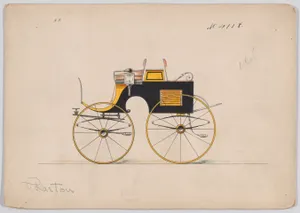Dog Cart Phaeton/Four Wheel Tandem Cart # 4118