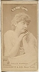 Dollie Norman, from the Actors and Actresses series (N171) for Old Judge Cigarettes by Goodwin & Company