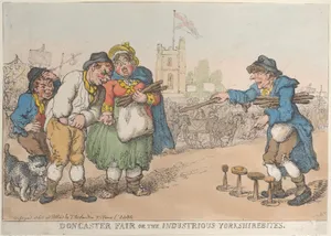 Doncaster Fair or the Industrious Yorkshirebites by Thomas Rowlandson