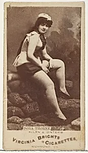 Dora Thorne, from the Actors and Actresses series (N45, Type 1) for Virginia Brights Cigarettes by Allen & Ginter